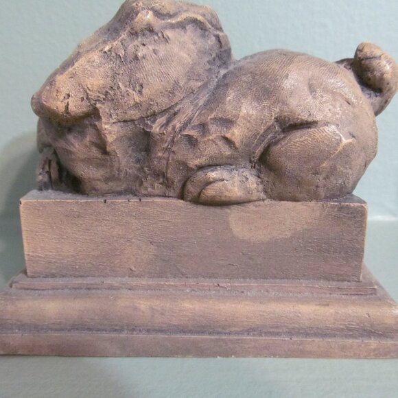 Vintage 1972 Abbey Press Paperweight Dog I'd Enjoy Day More If It Started Later - Picture 6 of 12